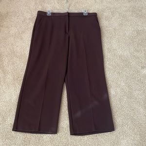 SagHarbor Stretch Crop Pant-Brown-size 12